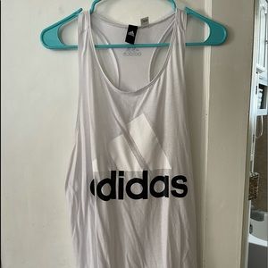 White Adidas Tank Top